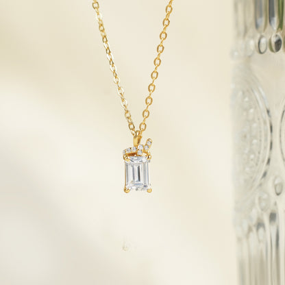 CZ Cube Pendant Necklace