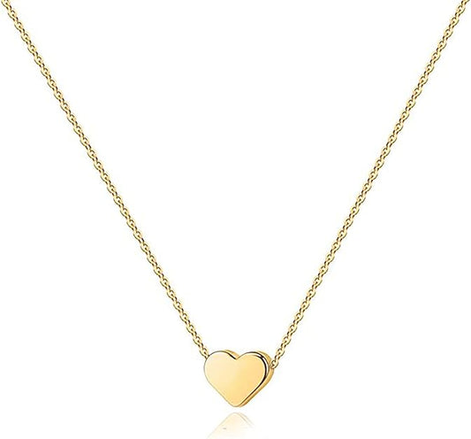 OBKIKO 14K Gold Heart Necklace