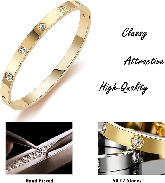 Cubic Zirconia Bangle Bracelets