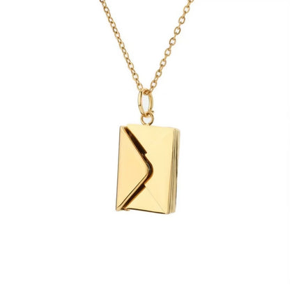 Personalized Envelope Pendant Necklace